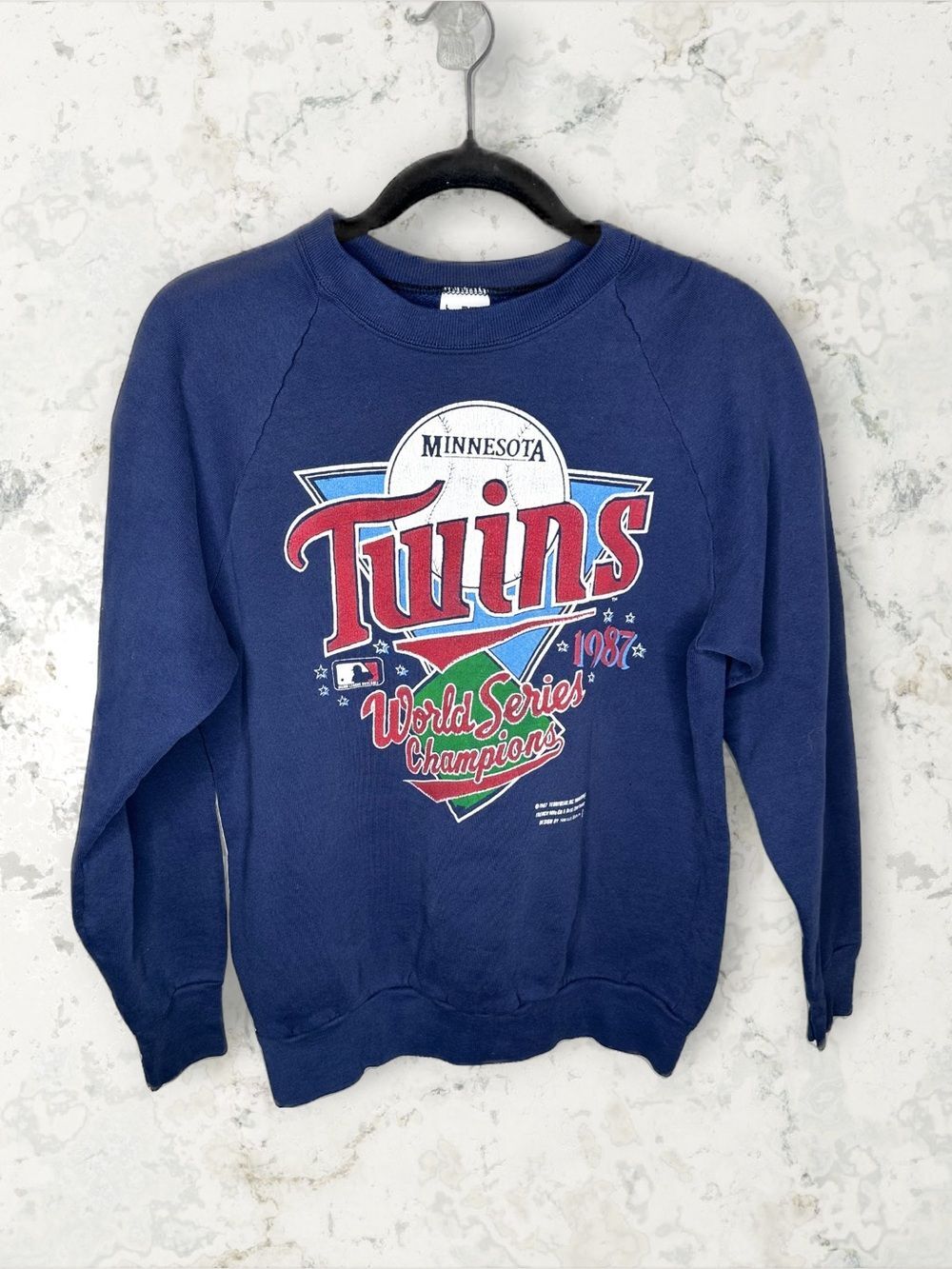 Vintage Minnesota Twins MLB 1987 World Series Champions Crewneck Fruit Loom L